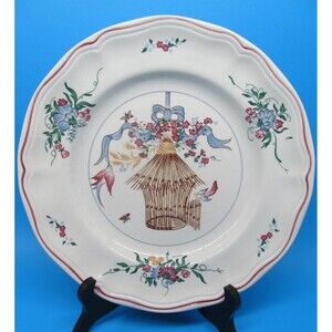 Longchamp Cheveuse Discontinued 10' Floral Birdcage Dinner Plate